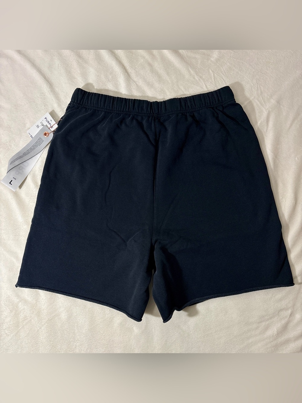 Purple Brand Fleece Shorts Black Beauty Graphic Print Size Large NWT - Picture 2 of 5